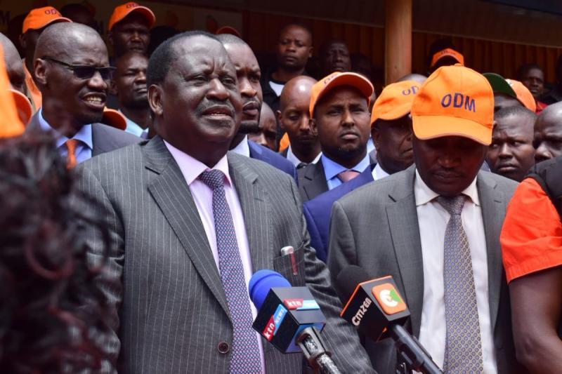 File image of ODM leader Raila Odinga